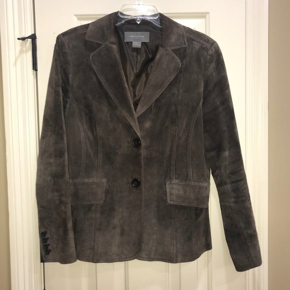 Ann Taylor Jackets & Blazers - Ann Taylor 100% Leather Suede Jacket. 14